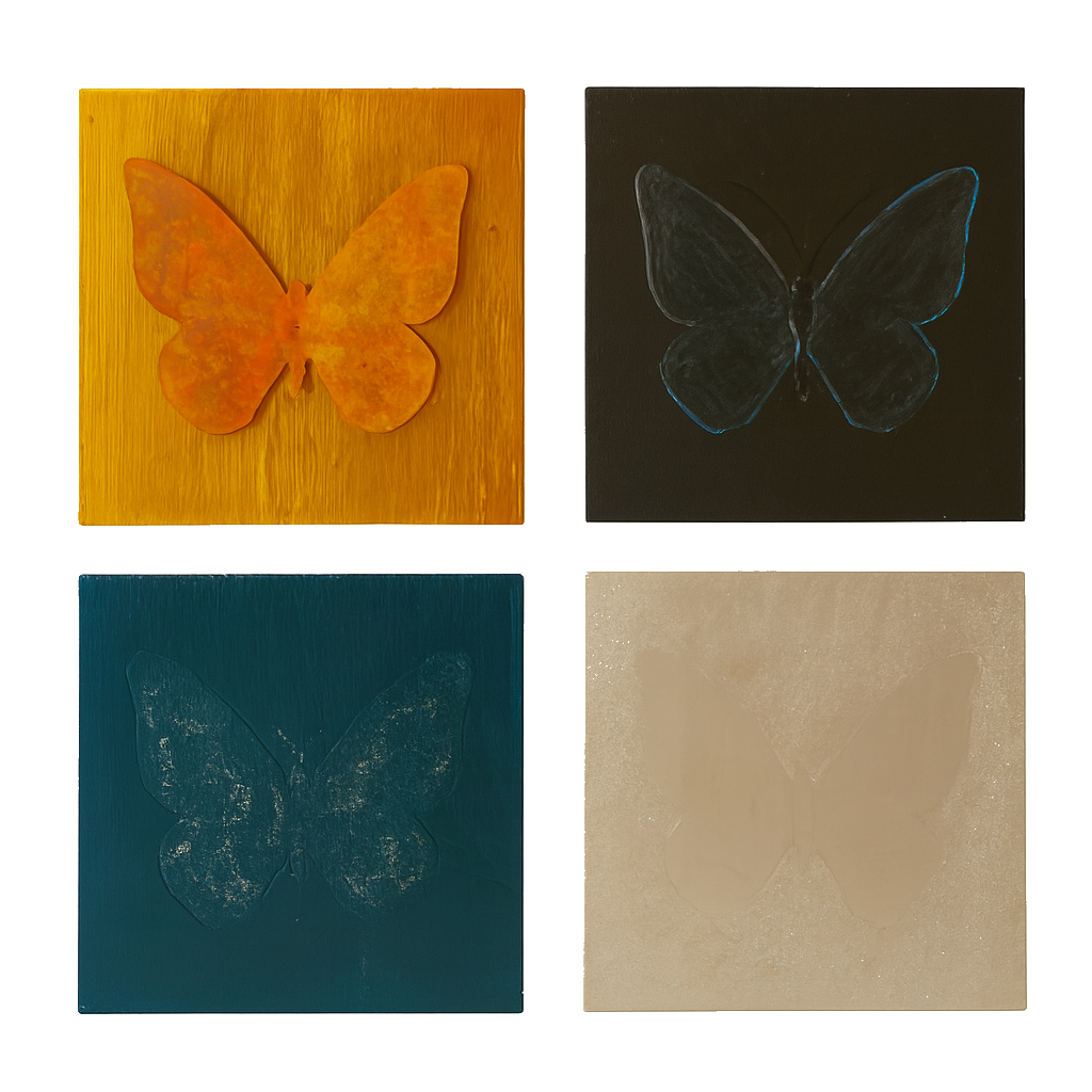 Butterfly Paintings - Hand Painted & Signed