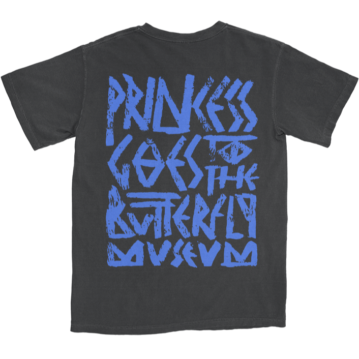 Princess Goes to the Butterfly Museum - Black Tee